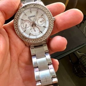 Fossil silver watch